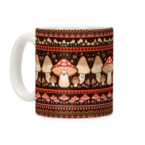 Mushroom Ugly Christmas Sweater Coffee Mug