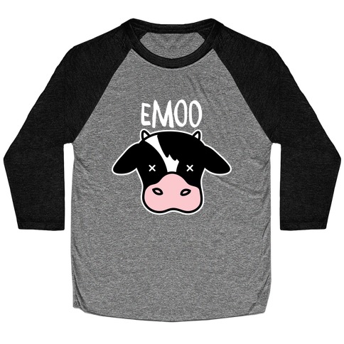 Emoo Emo Cow Baseball Tee