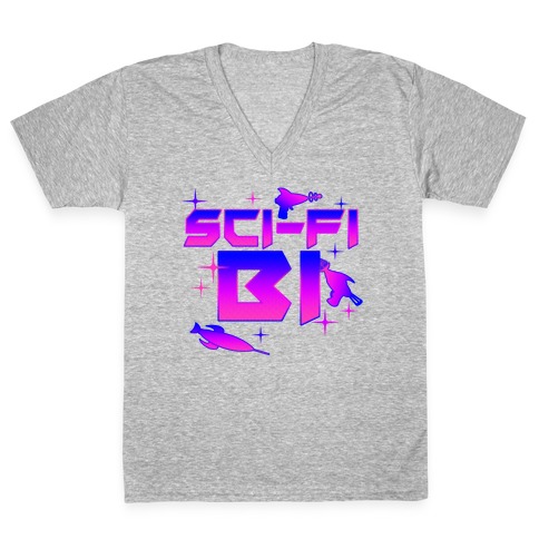 Sci-Fi Bi V-Neck Tee Shirt