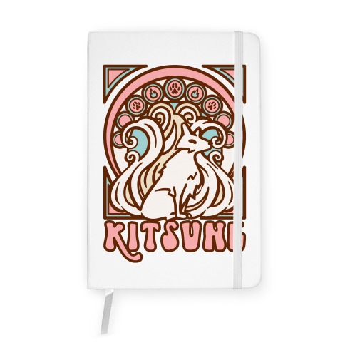 Art Nouveau Kitsune Notebook
