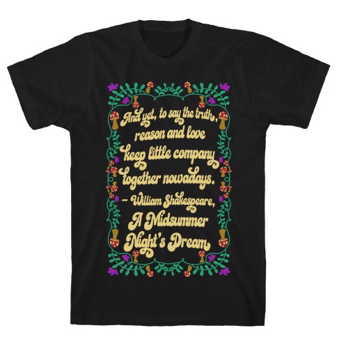A Midsummer Night's Dream Quote T-Shirt