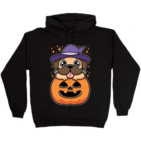 Halloween Pug Hooded Sweatshirt