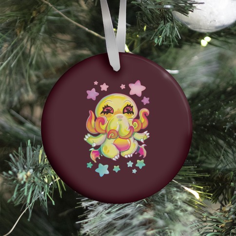90's Rainbow Cthulhu Ornament
