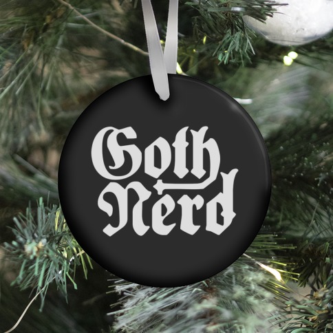 Goth Nerd Ornament