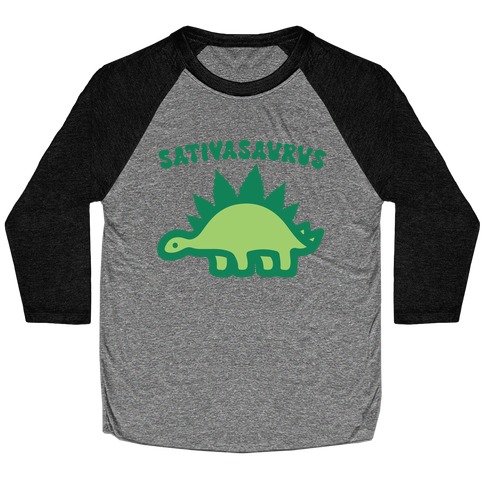 Sativasaurus Dinosaur Baseball Tee