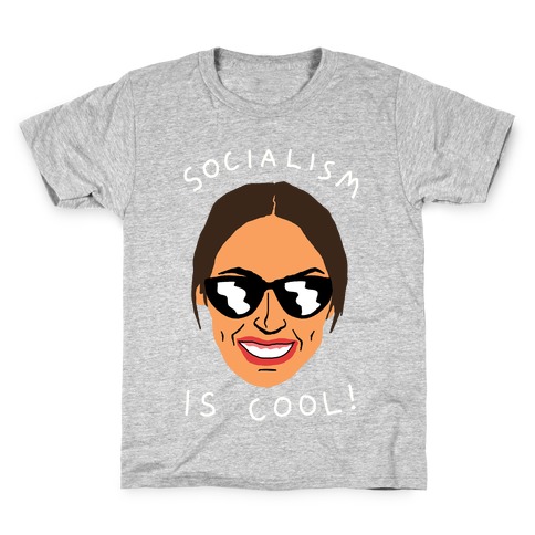Socialism Is Cool Alexandria Ocasio-Cortez Kids T-Shirt