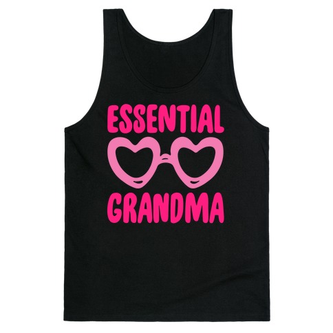 Essential Grandma White Print Tank Top