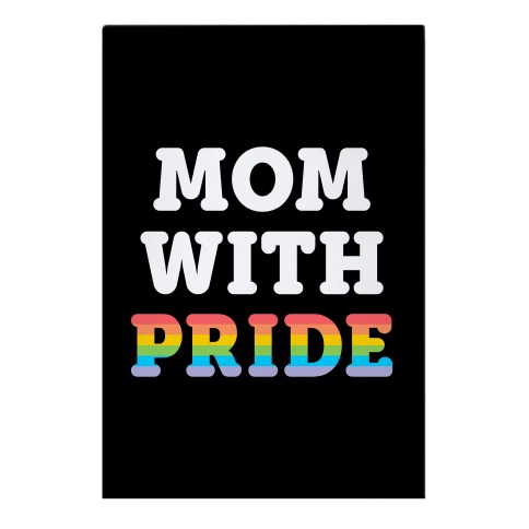 Mom With Pride Garden Flag