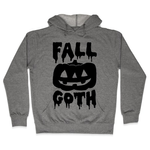 Fall Goth Hooded Sweatshirt