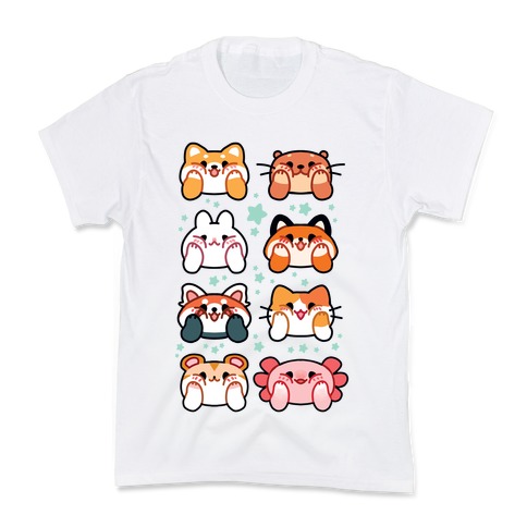 Kawaii Squishy Face Animals Kids T-Shirt