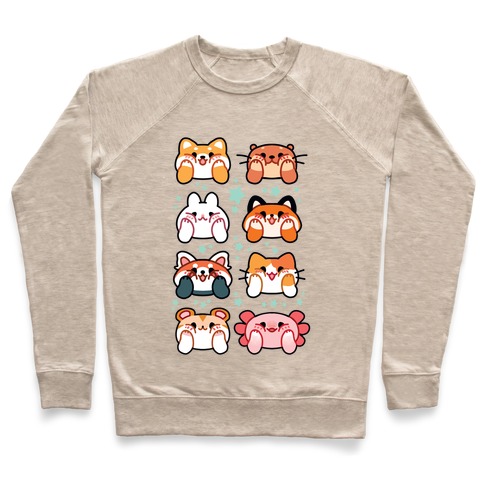Kawaii Squishy Face Animals Pullover