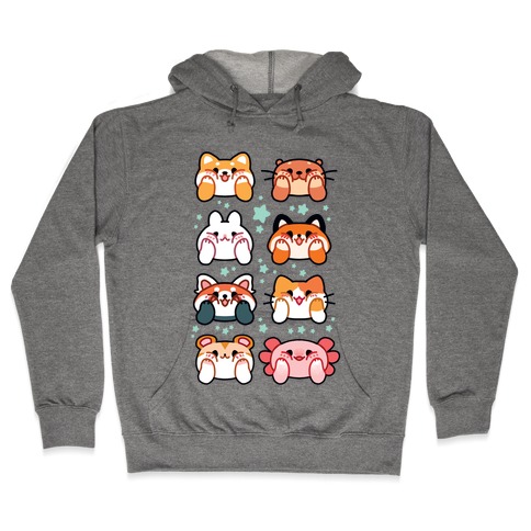 Kawaii Squishy Face Animals Hooded Sweatshirt