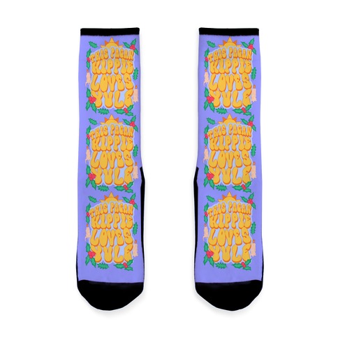 This Pagan Hippie Loves Yule Sock