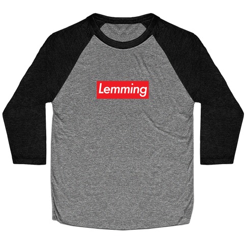 Lemming Fashion Design Parody  Baseball Tee