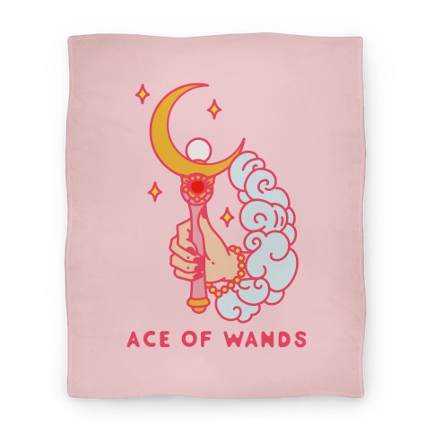 Ace of Wands Crescent Wand Blanket