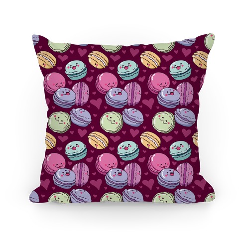 Cute Macarons Pattern Pillow