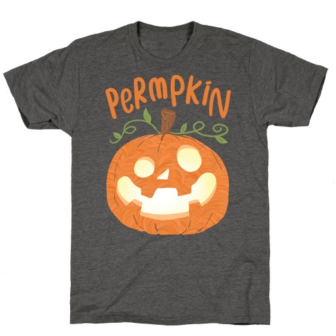 Pumpkin Face T-Shirt Funny Halloween Jack O Lantern Shirt (Orange) - S  Graphic Tees 