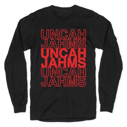 Uncah Jahms Uncut Gems Parody Long Sleeve T-Shirt