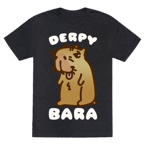 Derpy-Bara Derpy Capybara Parody T-Shirt
