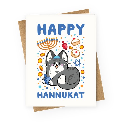 Happy Hannukat Greeting Card