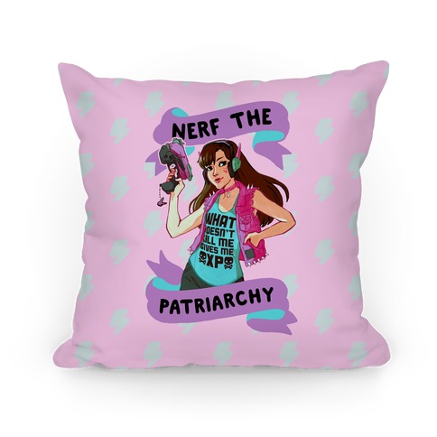 Nerd The Patriarchy Parody Pillow