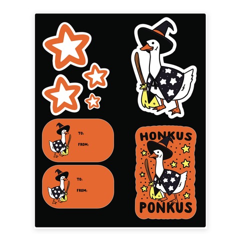 Honkus Ponkus Stickers and Decal Sheet