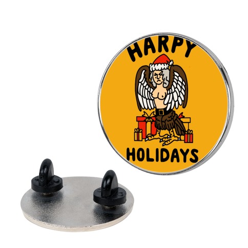Harpy Holidays Pin
