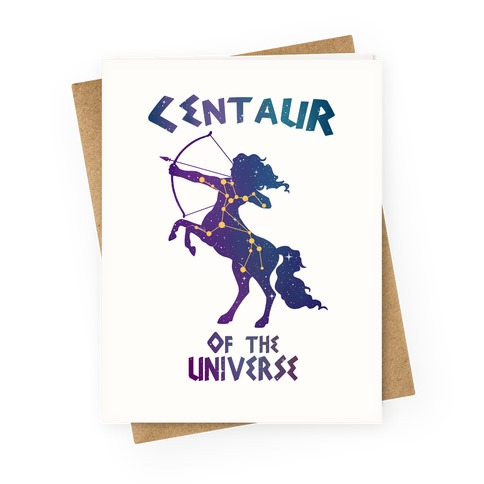 Centaur Of The Universe: Constellation  Greeting Card