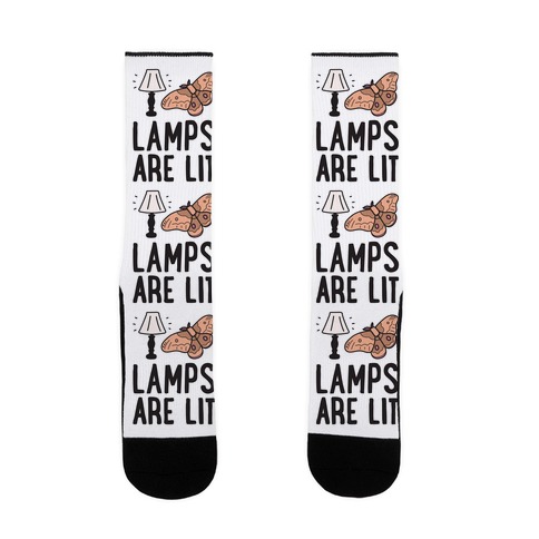 Lamps Are Lit Moth Sock