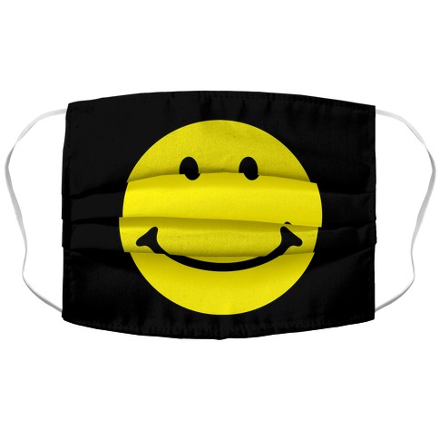 Smiley Face Accordion Face Mask Lookhuman