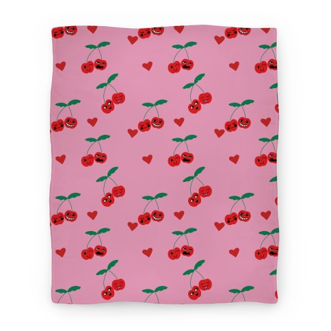 Cherry Love Pattern Blanket