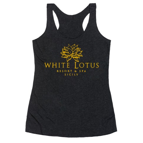 White Lotus Resort Racerback Tank Top