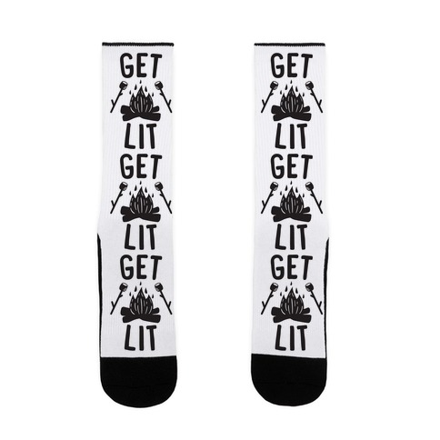 Get Lit - Campfire (CMYK) Sock