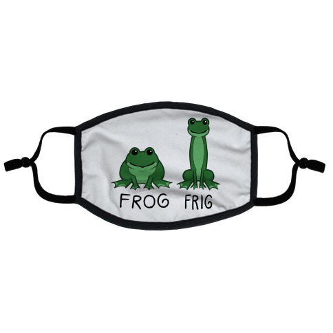 Frog, Frig Flat Face Mask