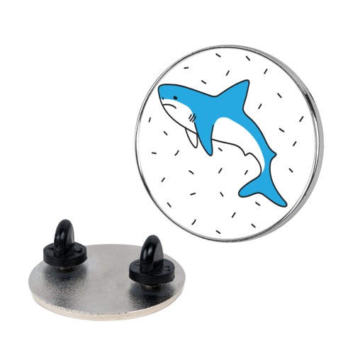 Sad Shark Pin