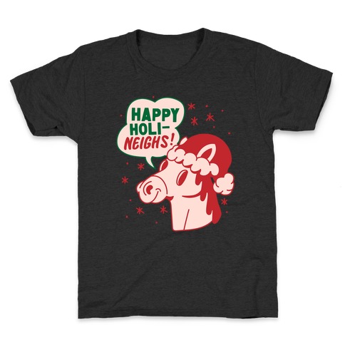 Happy Holi-Neighs Holiday Horse Kids T-Shirt