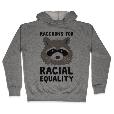 Raccoons For Racial Equality Hooded Sweatshirt