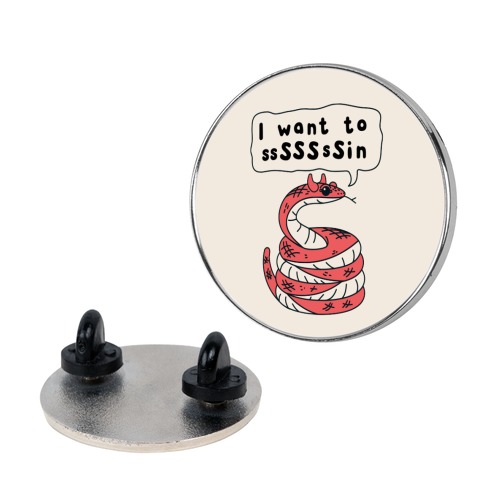I Want To Sin Devil Snake Pin