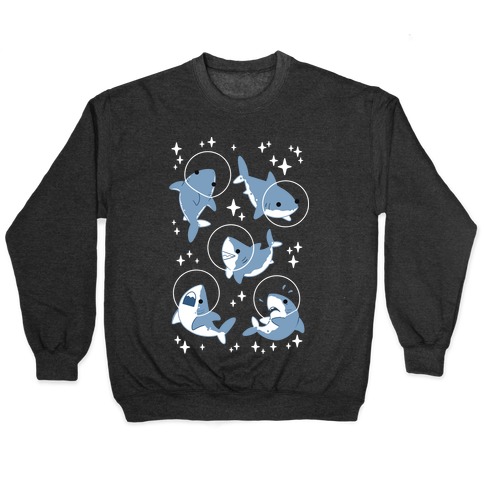 Space Shark Pattern Pullover