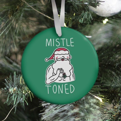 Mistle Toned (Santa) Ornament