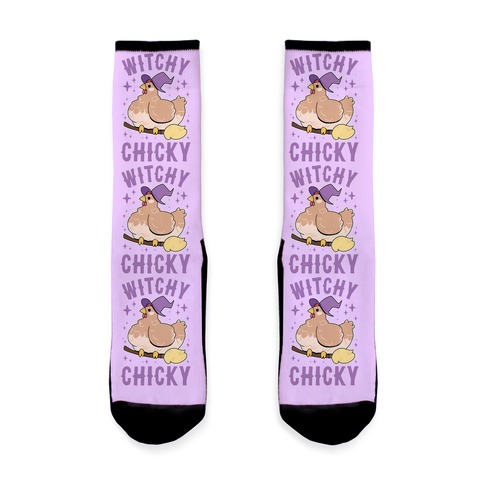 Witchy Chicky Sock