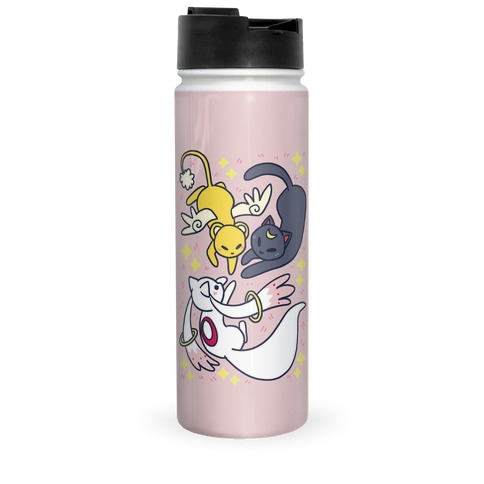Magical Mascots - Luna, Kero and Kyubey Travel Mug