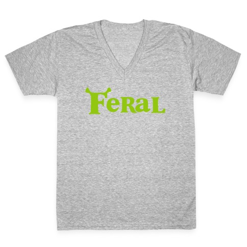 Feral Ogre V-Neck Tee Shirt