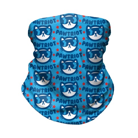 Party Like A Pawtriot Neck Gaiter