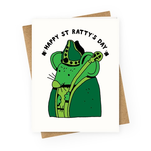 Happy St. Ratty's Day Greeting Card