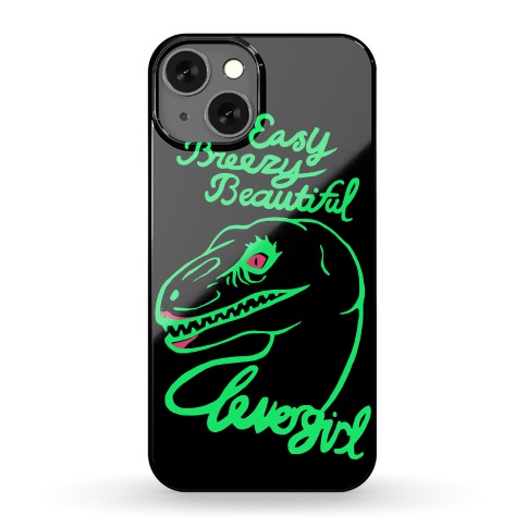 Easy Breezy Beautiful, Clever Girl Velociraptor Phone Case
