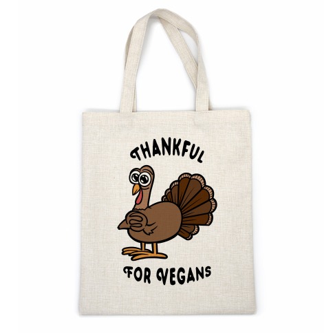 Thankful For Vegans Casual Tote