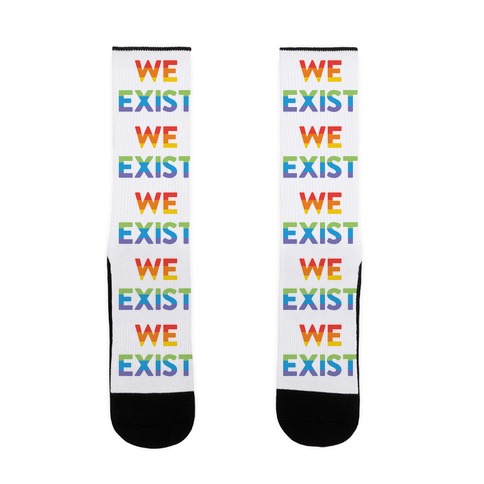 We Exist Queer Sock