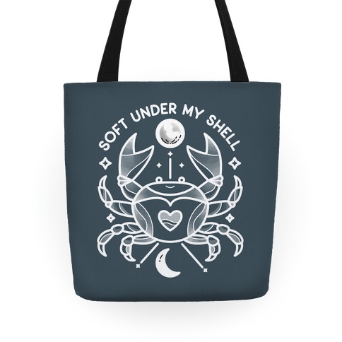 Soft Under My Shell - Cancer Crab Tote