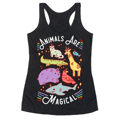 Animals Are Magical Racerback Tank Top